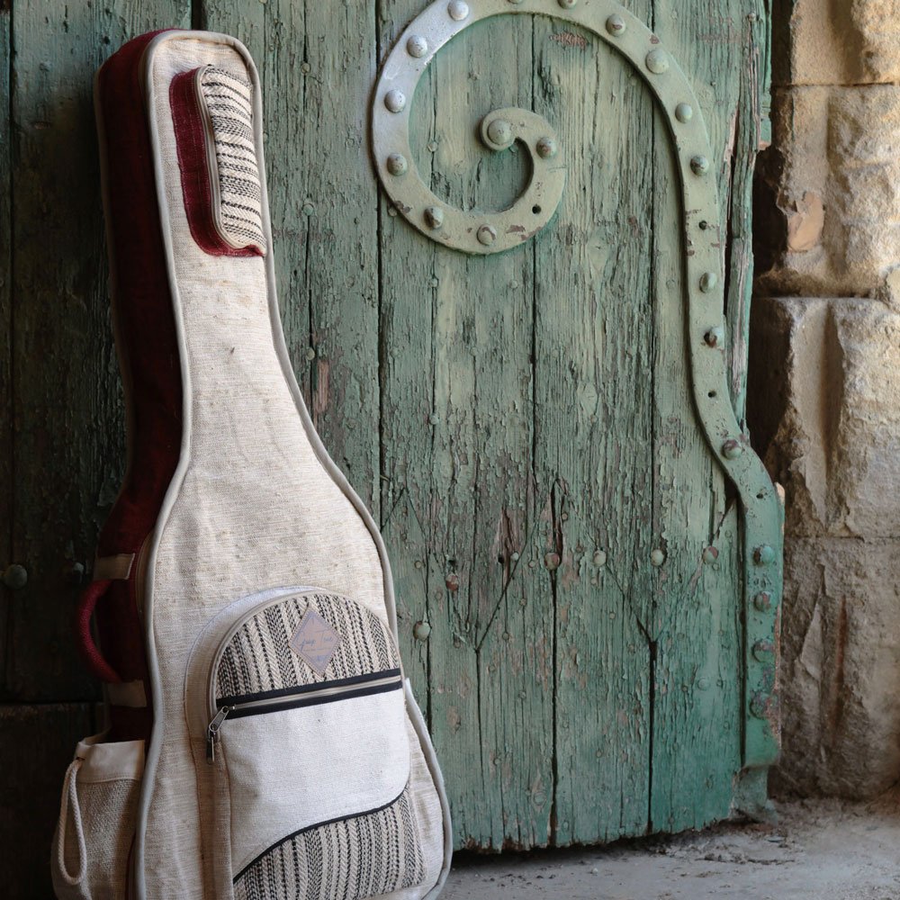 Housses de guitare avec poche latérale, housse en chanvre