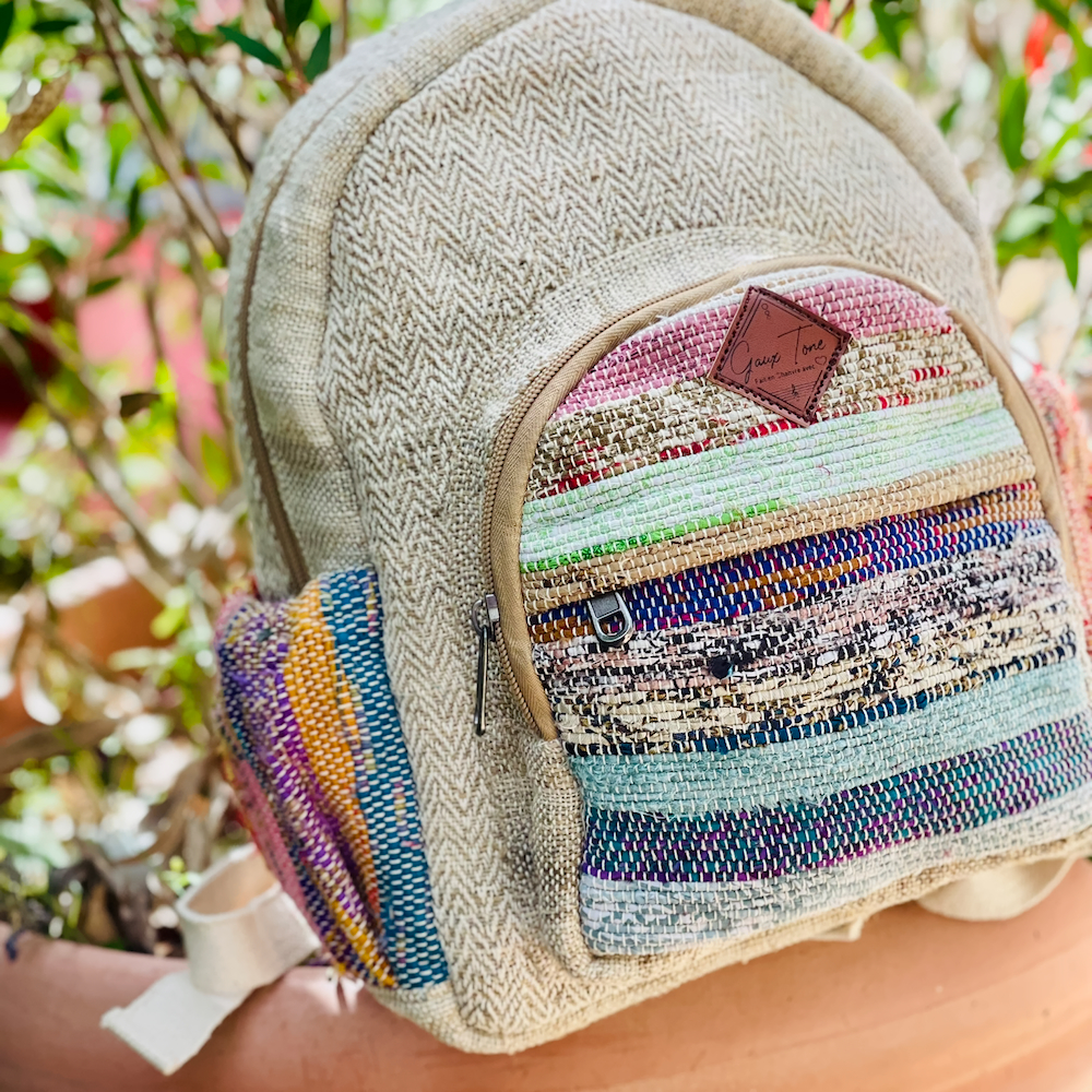 Petit sac à dos Sari chanvre – Image 4